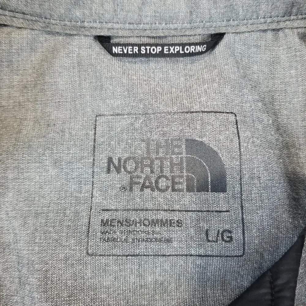The North Face ThermoBall Jacket Mens Large Gray Shirt Jacket Shacket Insulated